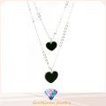 Good Quality & Heart-Shaped Pendant Jewelry 925 Silver Necklace (N6766)
